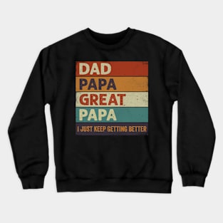 Promoted To Great Papa Crewneck Sweatshirt